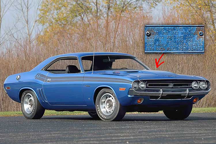 mopar-vin-decoder-fender-tag-broadcast-sheet-Hemi-Challenger